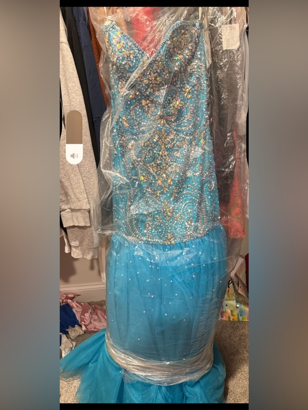 Sparkling Blue Girls' Princess Costume Dress by